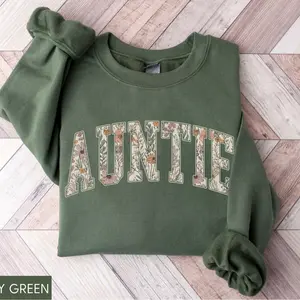 Auntie Sweatshirt, Aunt T-Shirt, Floral Auntie Sweater, New Aunts Gift, Pregnancy Announcement, Gift for Aunt, Pregnancy Reveal to Auntie