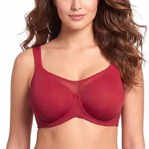HSIA Women's Plus Size Minimizer T-Shirt Bra Ice Silk Bra- Unlined, Non-Padded, Underwire, Smoothing, Wide Strap, Full Coverage, Seamless Breathable, Soft Comfy, Hand Wash Only (SpringStatements Womenswear), Seamless Breathable Bra