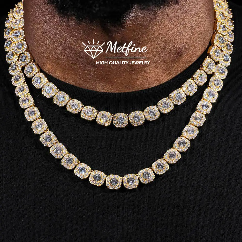 Tennis Bracelet Necklace for Men Women Cuban Bracelet Chain 7MM/10MM/12MM Wide Iced Out Chain Flip Bracelet/Necklace with Giftbox