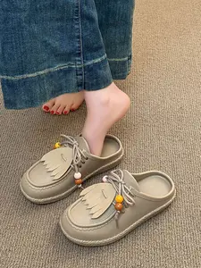 Women's Eva Comfort Soft Sole Mules Slippers, Summer New Trend Minimalist Plain Shoes, Breathable Slip-On Wedge Sandals for Daily Wear, Breathable Lightweight Clogs