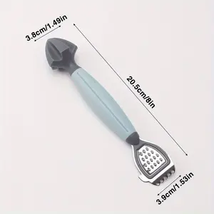 1pc, Lemon Peeler Graters, Citrus Squeezer, Stainless Steel Lemon Zester, Fruit Reamer, Soft Handle Multifunctional Grater, Lime Oranges Grapefruit Fruits Peeling Knife, Kitchen Tools Kitchen Accessories