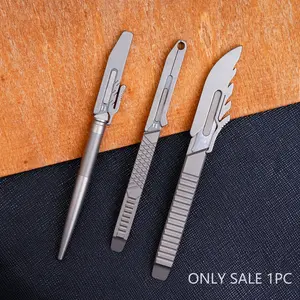 Carving Knife 1 Set, Titanium Alloy Handmade Portable DIY Tools, High-Quality Carving Knives for Crafting & Woodworking, Essential Tool Kit