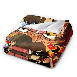 Anime Spirited Totoro Away Throw Blanket Soft Cozy Flannel Blankets Lightweight Sofa BlanketsThanksgiving Father's Day Children's Day holiday gifts for family and children