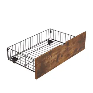 Queen Size Bed Underbed Rectangle Drawer Set with MDF-Metal Frame, 4 Smooth Rust-Proof Universal Wheels, 9.02 lbs Mobile Organiser for Bedding Storage & Bedroom Organization