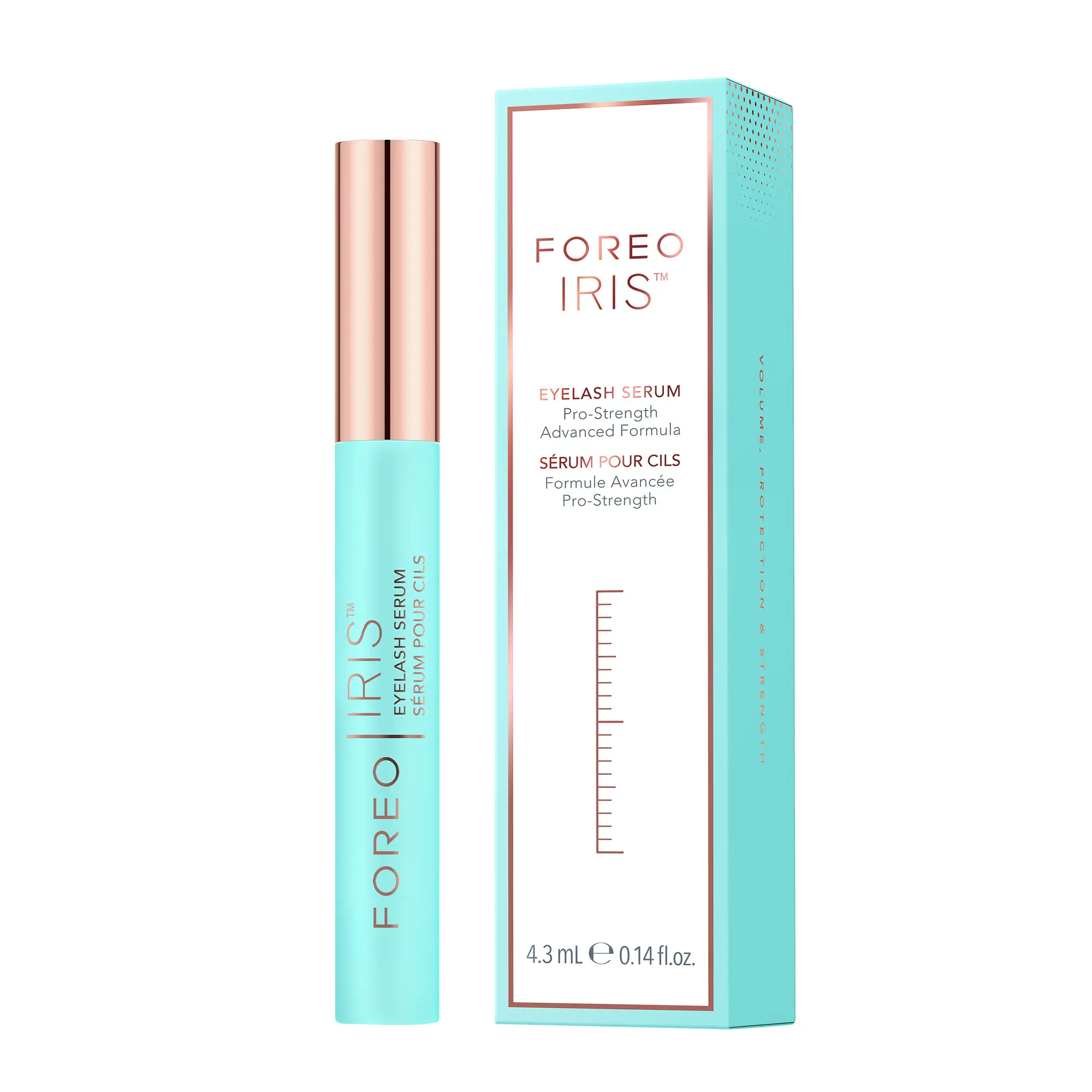 FOREO IRIS Eyelash Serum - Volume, Protection, Strength - Longer Lashes and Eyebrows - Concentrated Lash Serum for Eyebrow and Eyelash Growth- Phytokeratin, Arginine & HA - Fragrance Free - 0.15 fl.oz