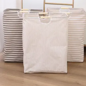Simple Foldable Multi-Functional Home Dirty Clothes Basket, Bedroom Storage Bathroom Laundry Hamper, Compact Space-Saving Design