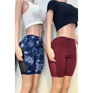 Y6693 FlexZone Mesh Pocket Biker Shorts