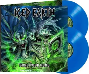 Bang Your Head - Blue - Iced Earth - Record Album, Vinyl LP