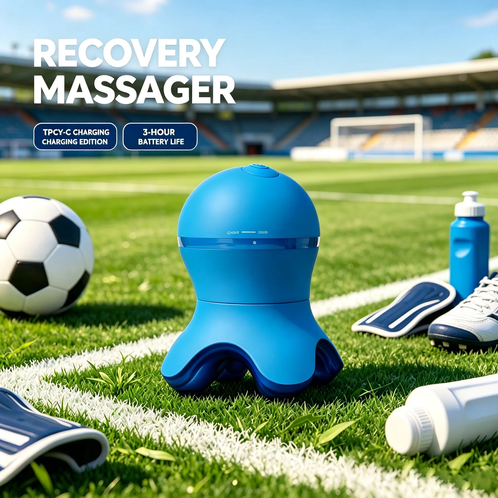 Mini Octopus Vibration Massager 2026 New, Built-in Battery Massage Device for Shoulder Neck Muscle Pain Relief, Type-C Rechargeable  massagegun