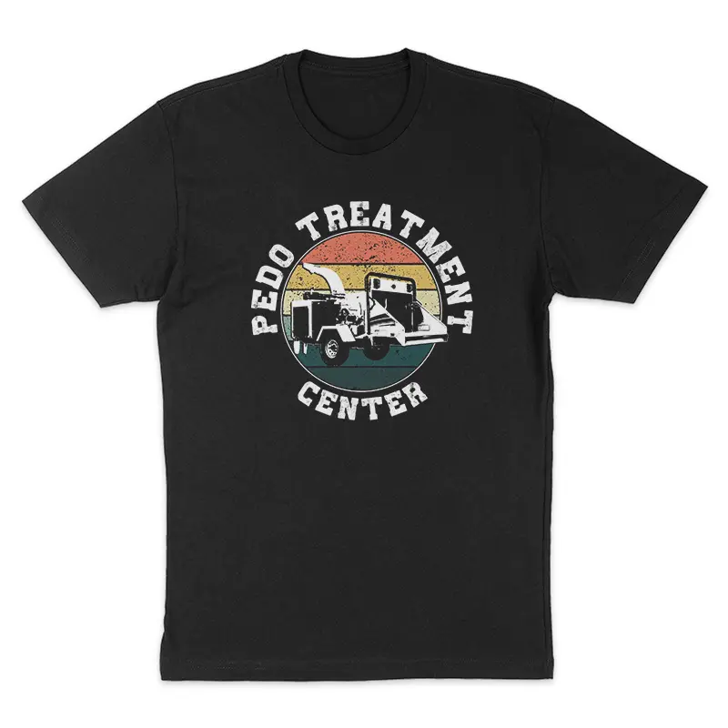Men's Combed Cotton Loose-Fit Treatment Center T-Shirt, Machine Washable, Tear-Away Tag