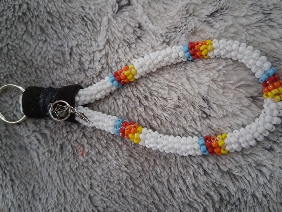 Handmade Beaded Keychain