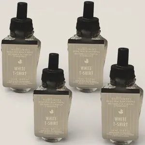 Wallflowers White T-Shirt Home Fragrance Refill, 24ml/0.8fl oz, 4-Pack