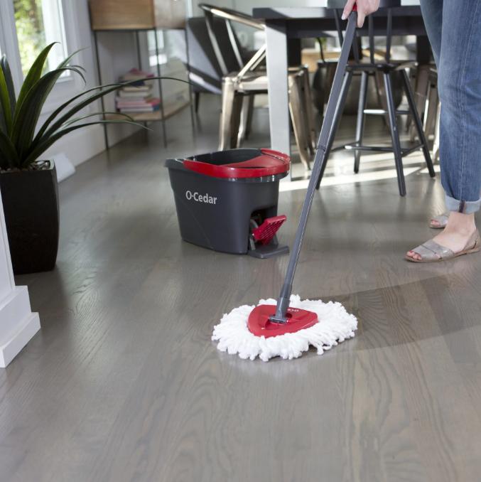EasyWring Spin Mop System - Make Cleaning Weirdly Satisfying with Easy-to-Use Design and Convenient Spin Feature