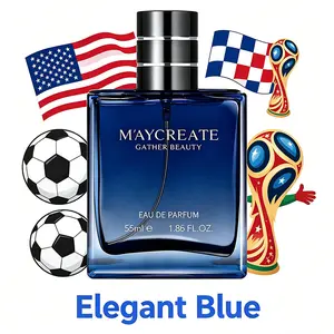 Men's 55ml Eau De Toilette Cologne - Azure Sea Salt Freshness, Knight Woodsy Deep Scent, Long Lasting Marine, Citrus Floral Woody Fragrances, Travel Cologne, Boyfriend Birthday Gift