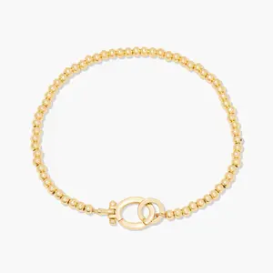 Avery Bracelet with Hinge Closure in Gold