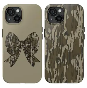 Camo Couple Phone Case, Old School Matching Phone Cases Compatible With iPhone 8, X, 11, 12, 15, 14, 13 Mini, Pro Max, Pro, Plus, Gift