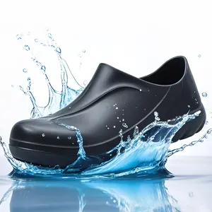 Ultra Comfort Work Clogs for Kitchen Nurses Men Women Slip Resistant Waterproof Oil Proof Durable Safety Footwear for Long Shifts