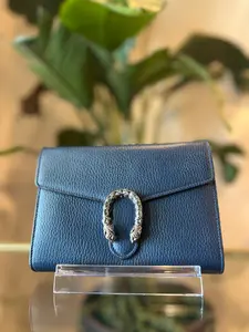 Pre-owned GUCCI leather Small Leather Goods Dionysus Wallet on Chain