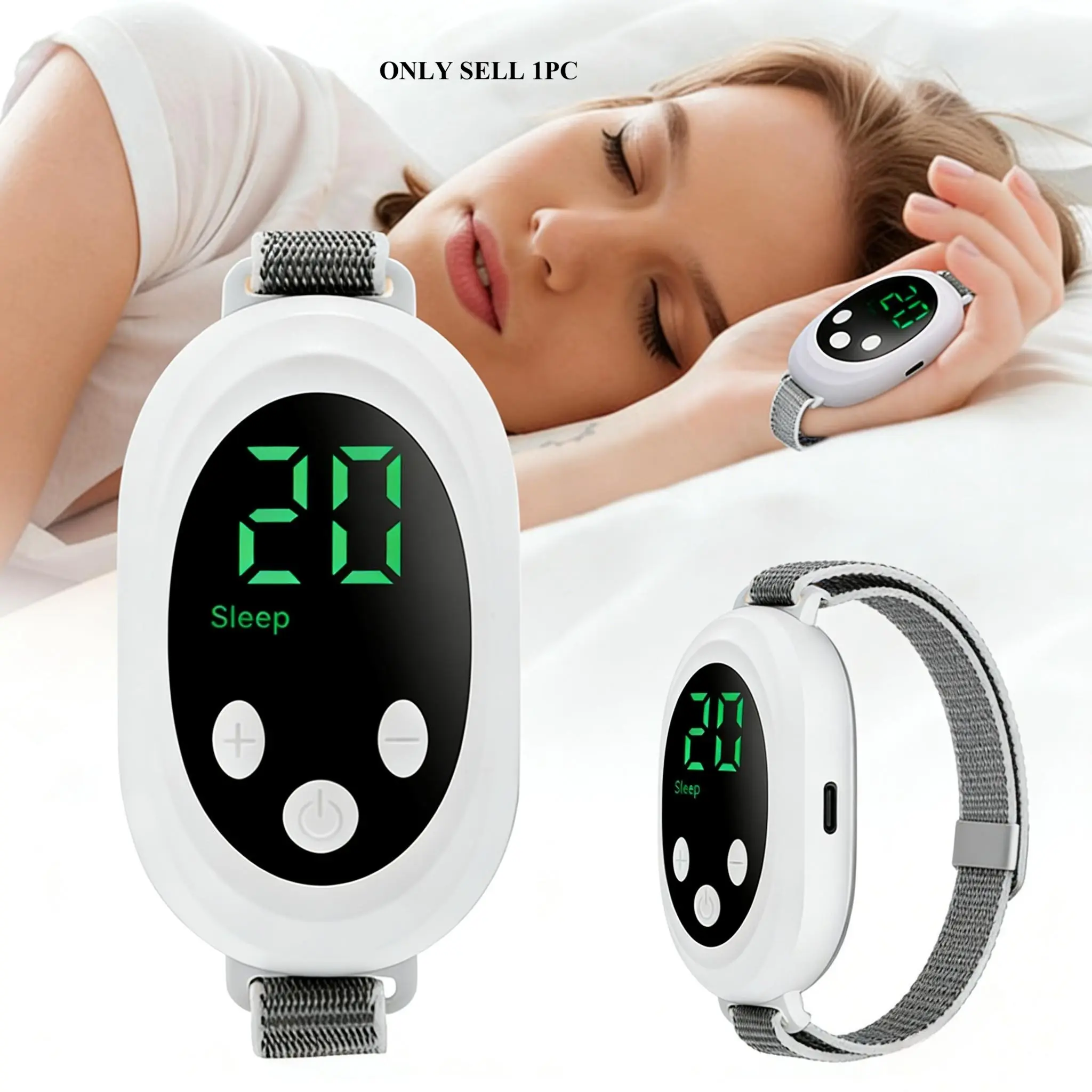 Portable Smart Sleep Aid Device, Handheld Sleep Enhancer, Advanced Technology, Lithium Batteries Included, Non-Button Cell, Power Consumption 5v