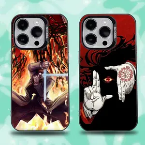 H-HELLSING Phone Case For iPhone 17,16,15,14,13,12,11,Pro,Max,Plus,Mini,XS,SE Anti Fall Black Matte Hard Bumper