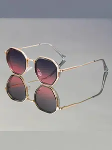 New Fashion Vintage Small Frame Square Glasses Unisex, High-Quality Metal Gradient Color Personality Eyewear, Stylish Retro Sunglasses, Trendy Square Sunglasses