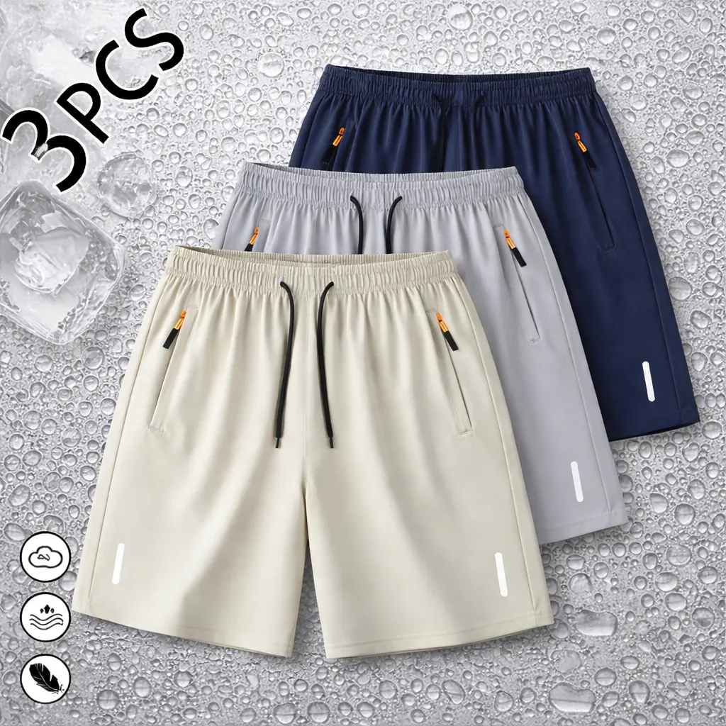 Khaki + Light Gray + Dark Blue