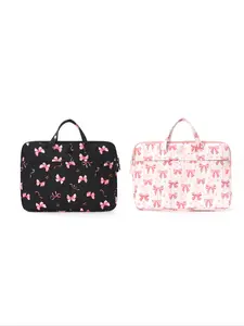 Portable Laptop Bag with Printed Inner Lining, Large Capacity Shoulder Bag, Fashionable Computer Bag for School, Work, Travel