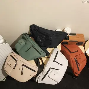Large Capacity Multi-Pocket Crossbody Bags - Casual Chest Bag, Portable Waist Pack for Outdoor Travel, Sports Daily Use