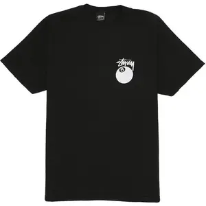 Stussy 8 Ball Pigment Dyed Tee Black