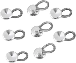 Flexible Spring Waist Collar Expanders 10pcs for Shirts Jeans Pants No Sew Clothing Adjustment Tool Extending Buttons