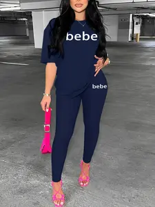 Spring Summer Fashion Women's Two-Piece Set Casual Sportswear, Stylish Print Simple Mix-And-Match, Daily Comfortable Wear