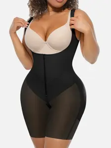 1 Count Fajas Colombianas Moldeadoras Butt Lifting Shapewear,Tummy Control Faja Body Shaper with Zipper Crotch,Adjustable Hooks & Shoulder Strap Bodysuit,High Waist Jumpsuit,High Waisted Shaper,Suitable for Daily,Sport,Exercise