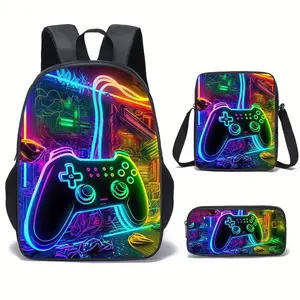 3pcs Luggage Organization Bookbag, Crossbody & Pen Case Compatible for Travel, School & Daily Use - Large Capacity Backpack with Adjustable Straps, Zipper Closure & Organizer for,, s, for Teenager