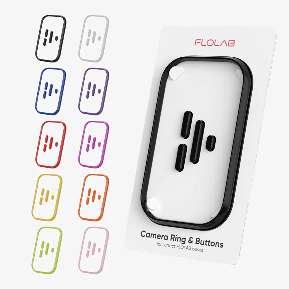 FLOLAB Camera Ring & Buttons Set for iPhone 17 Surtect Series