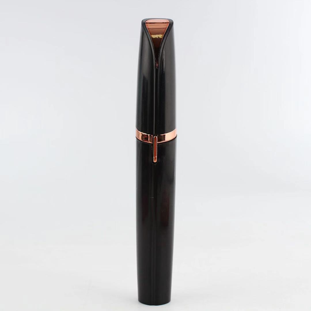 Mini Electric Eyebrow Trimmer Lipstick Brows Pen Hair Remover Painless Razor Epilator with LED Light