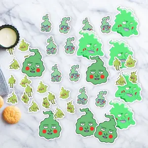 Stickers Pack 20 Pcs Mob Bumper Psycho Guitar Bottle Waterproof Aesthetic Luggage Skateboard Vinyl Colorful Water Bike Car Laptop