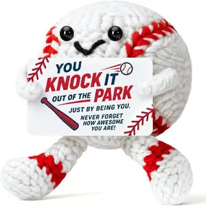 Sports Valentines Baseball Gifts for Boys 6 8 12 14 Baseball Stuff Accessories Drip Stuffed Animal Crochet for Birthday Christmas