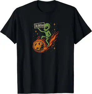 100%cotton 3I/Atlas 3I Atlas Interstellar Comet Or Alien Technology T-Shirt-1 graphic  t
