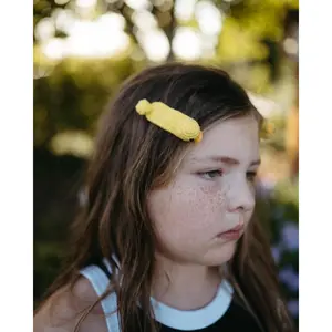 Crochet Trim Snap Hair Clips, Hair barrettes for kids