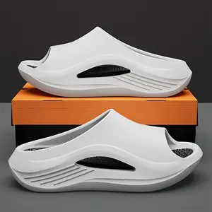 Summer Sports Sandals Men's EVA Thickened Midsole Slippers Non-slip Indoor and Outdoor Wear, Comfortable Beach Casual Slippers, Walking Shoes