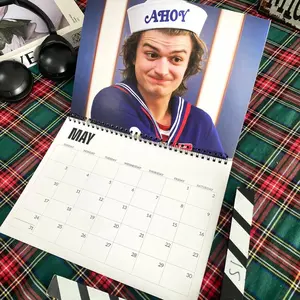 Steve Harrington Strangeer Thing 2026 Wall Calendar, Funny Joe Kerry Calendar, Horror Movie Gift For Fans, Celebrity Unique Holiday, New Year