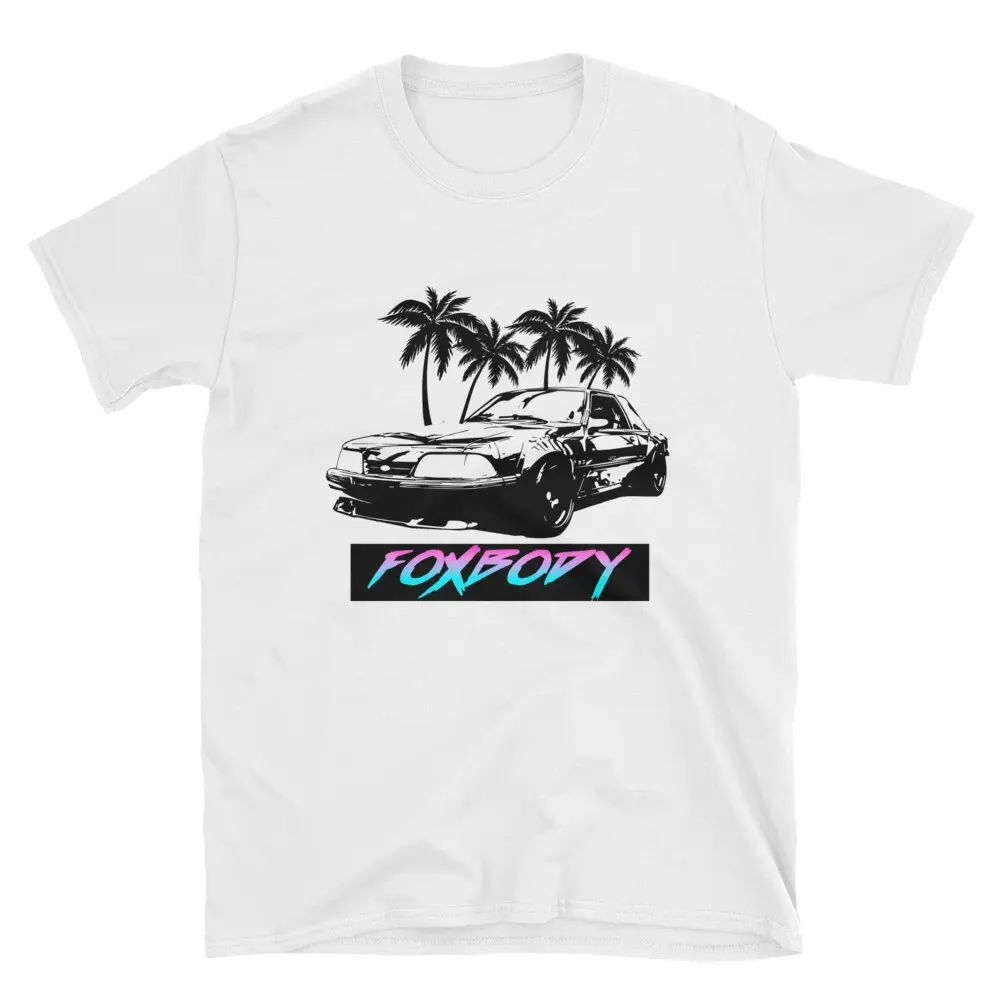 Retro 1980's Ford Mustang 5.0 Foxbody Classic Car T-Shirt Sweatshirt Hoodie Car Enthusiast and Fans Gift