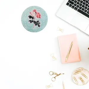 Vintage Rose Floral Desk Coaster