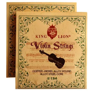 2 Sets Violin Strings Full Set (G-D-A-E), Universal Violin Strings with Nickel-plated Ball Ends, Compatible with 4/4, 3/4 Violins