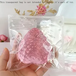 Set of 2 large Taba soft candy strawberry toys, soothing puzzle toy set, upgraded Kawaii Taba soft candy, suitable for gift giving, office leisure, desktop accessories, cat and dog toys