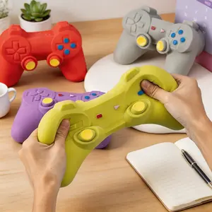 Simulation Game Controller Squishy TPR Material Slow Rise Stress Relief Fidget Toy ASMR Sensory Desk Decor Home Office Party Gift TikTok Viral Kids Adults Gamers Anxiety Relief Cute Decompression Toy