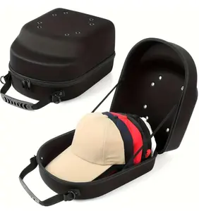 Baseball Cap Organizer Storage Bag with/without Hook, 1 Set Baseball Hat Storage Bag with Zipper & Handle, Portable Hat Organizer for Home Outdoor, Travel Organizer BagWaterproof Organizer Bag Black Cover