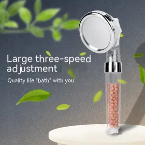 Three-speed Anion Supercharged Filtering Shower Head Nozzle