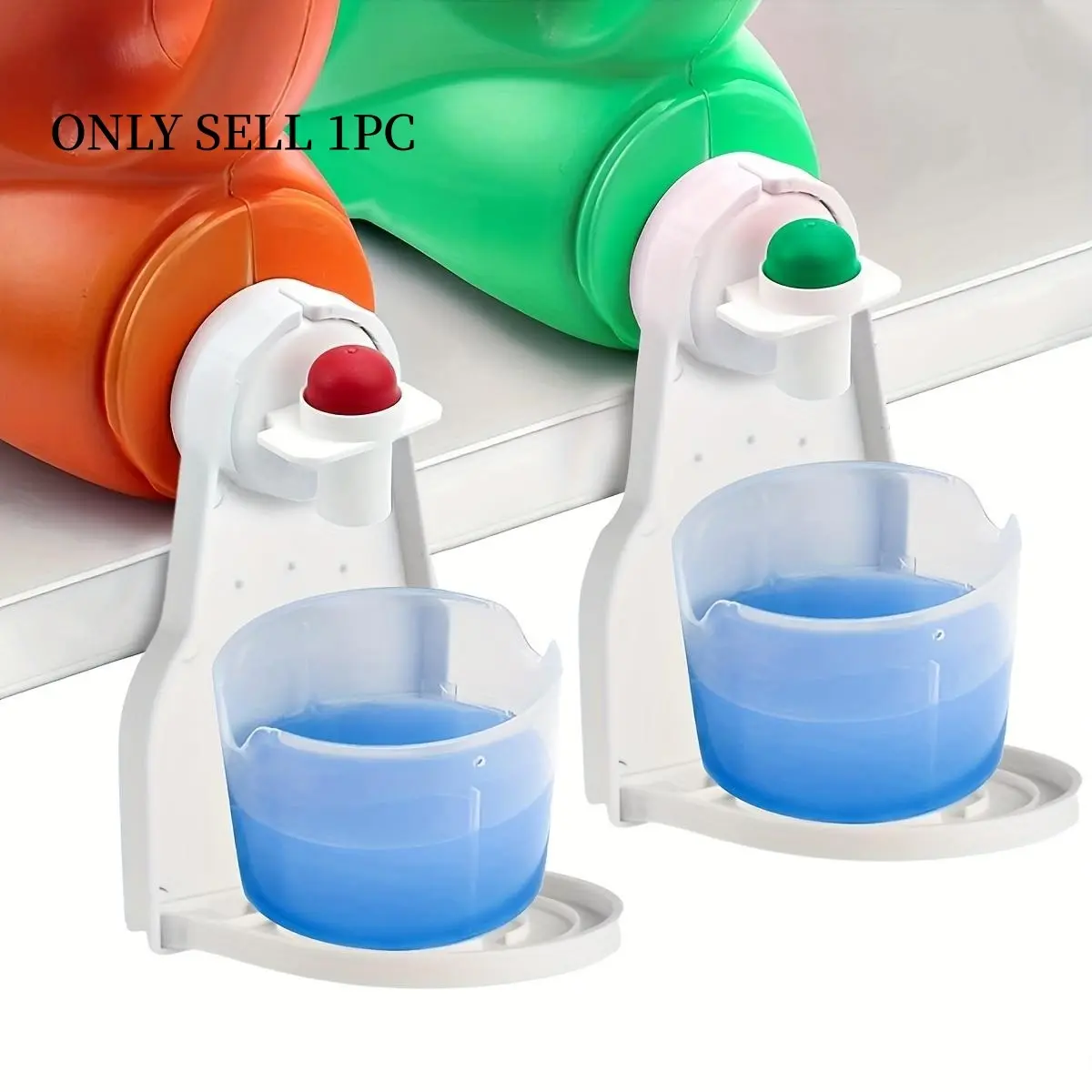 Laundry Detergent Cup Holder, 1 Count Foldable Dispenser Cup Stand, Bathroom Counter Organizer for Distributing Detergent, Bathroom Accessories, Home Supplies, Bathroom Essentials Accessories