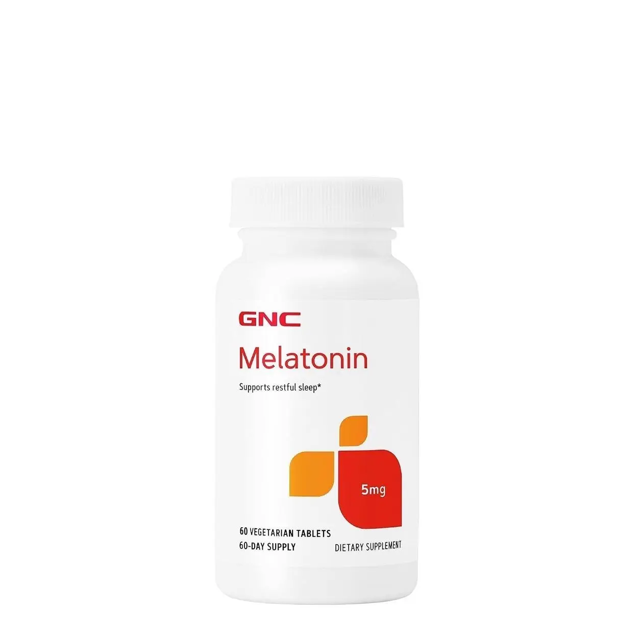 GNC Melatonin 5mg, Supports Restful Sleep, 60 Tablets